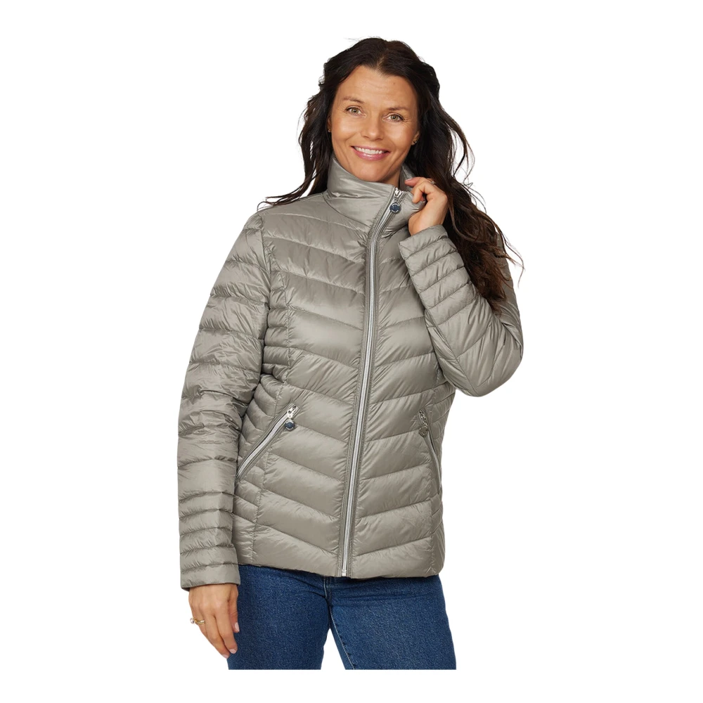 Danwear Lichte Gewatteerde Donsjas Rock Ridge Gray Dames