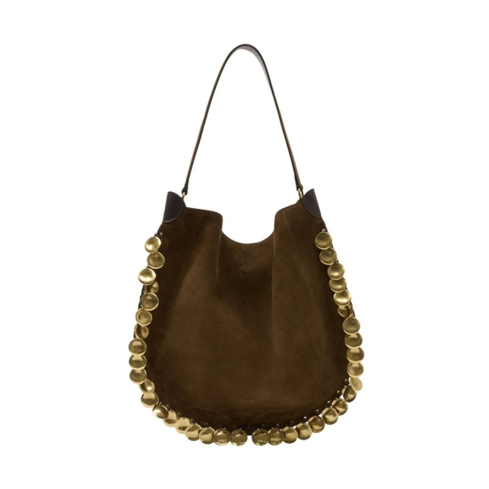 Isabel Marant Women's Brown Shoulder Bags, One Size, Oskan Hobo Soft Bag