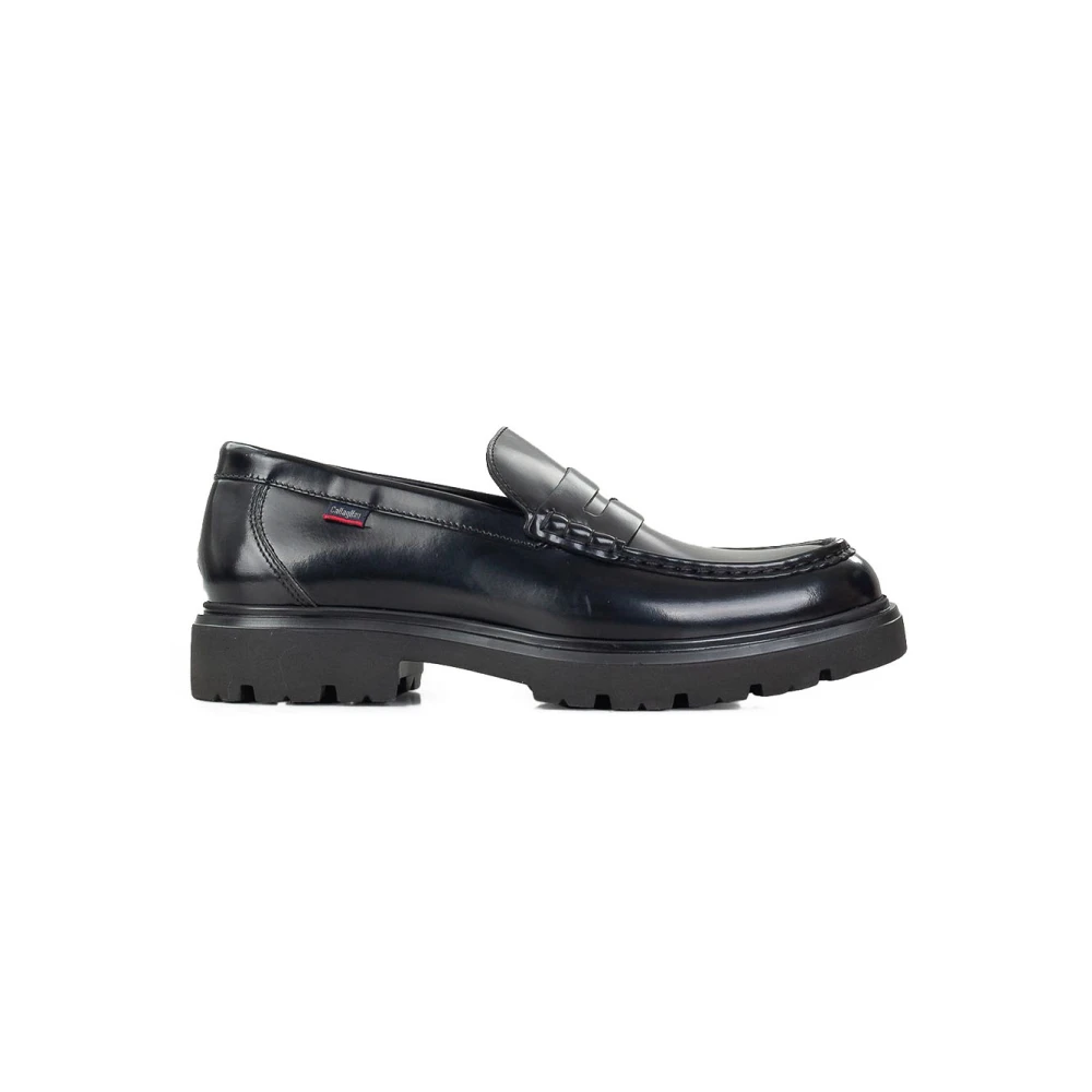 Callaghan Black Loafers, Male, 8 Uk, Stylish Moccasins