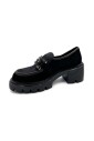 chaussures-en-daim-noir-et-poney