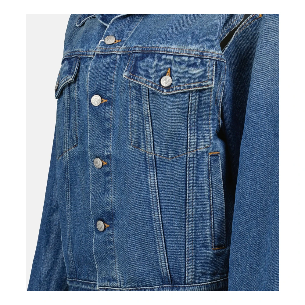 MM6 Maison Margiela Denim jas Herfst-Winter 2024 Vrouwen Blue Dames