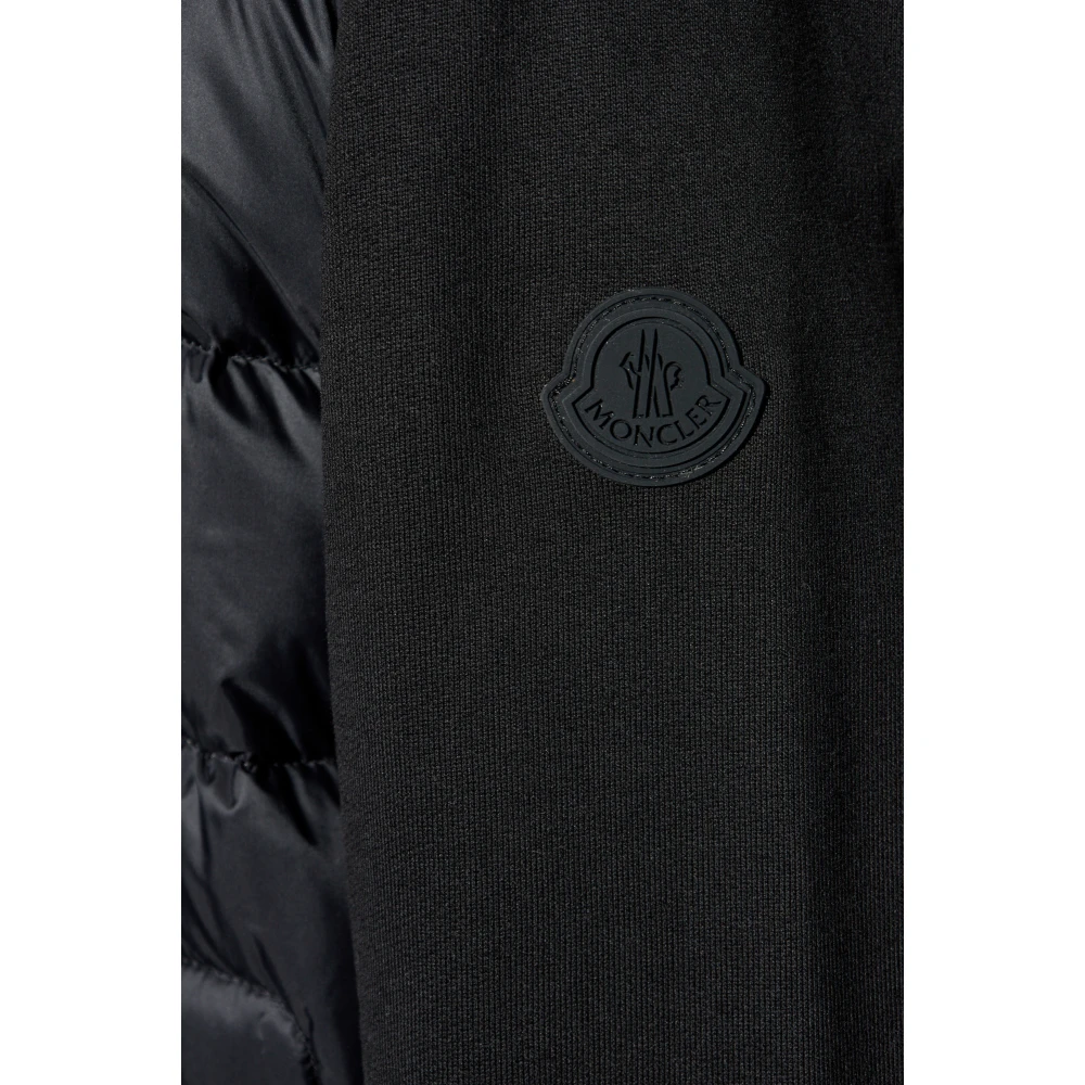 Moncler Vest met dons inzetstuk Blue Heren