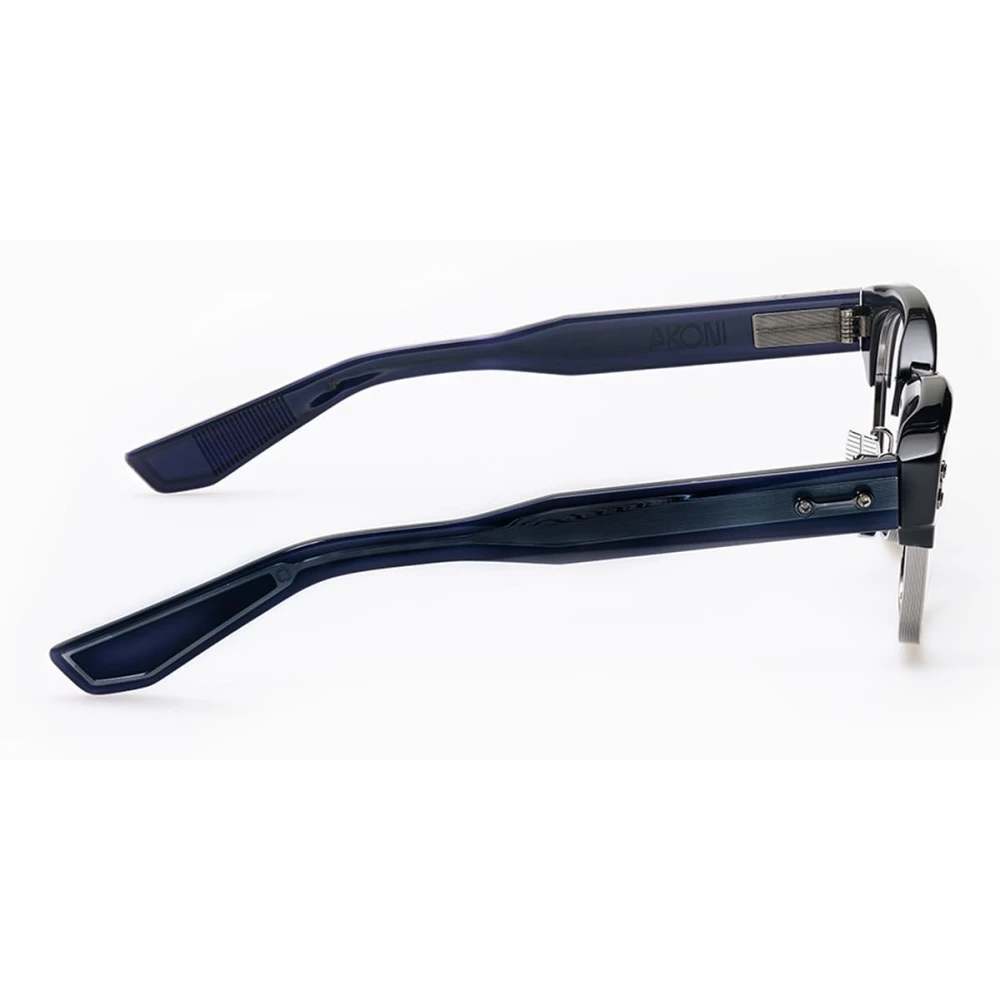 Akoni Blauw Navy Clubmaster Bril Blue Heren
