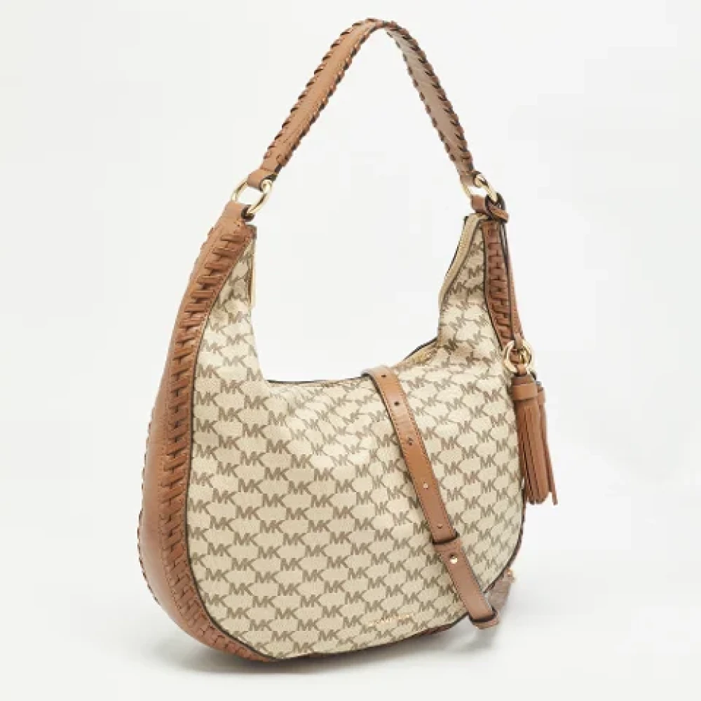 Michael Kors Pre-owned Fabric shoulder-bags Brown Dames