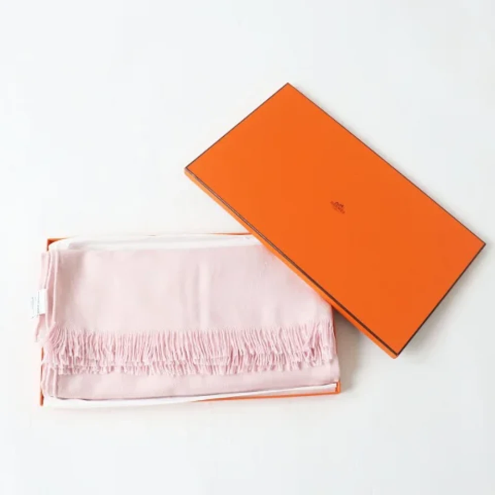 Hermès Vintage Pre-owned Canvas scarves Pink Dames