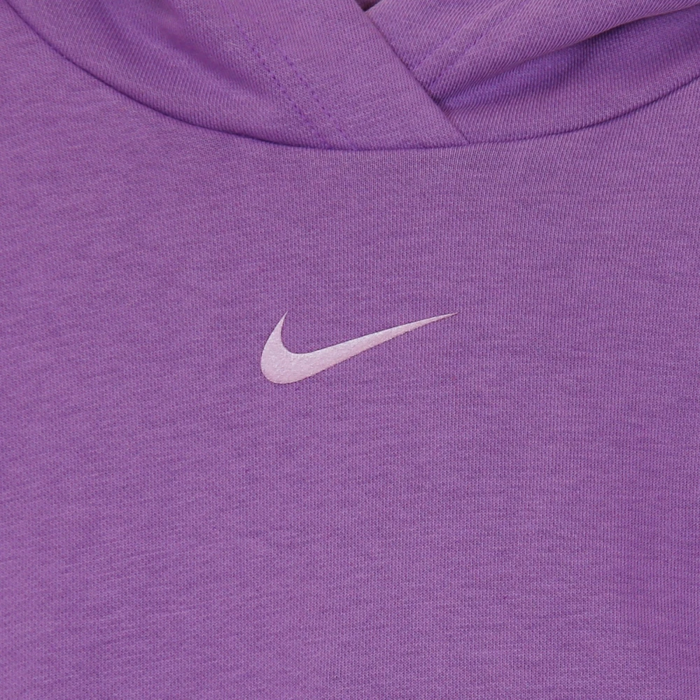 Nike Korte mouwen hoodie French Terry Purple Dames