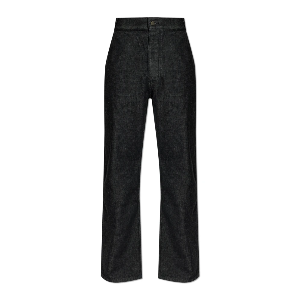Fear Of God Black Straight Fit Jeans, Male, W38, Denim Work Pant
