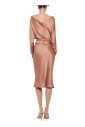 brown-satin-dress-with-long-sleeves