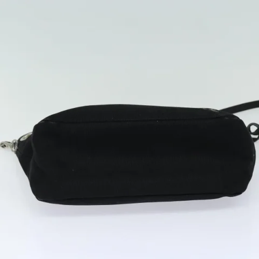Burberry Vintage Pre-owned Canvas shoulder-bags Black Dames
