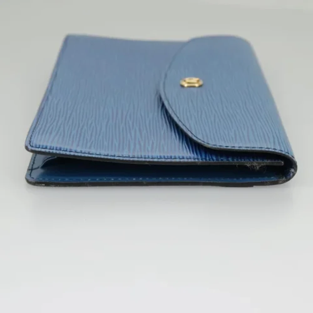 Louis Vuitton Vintage Pre-owned Leather clutches Blue Dames
