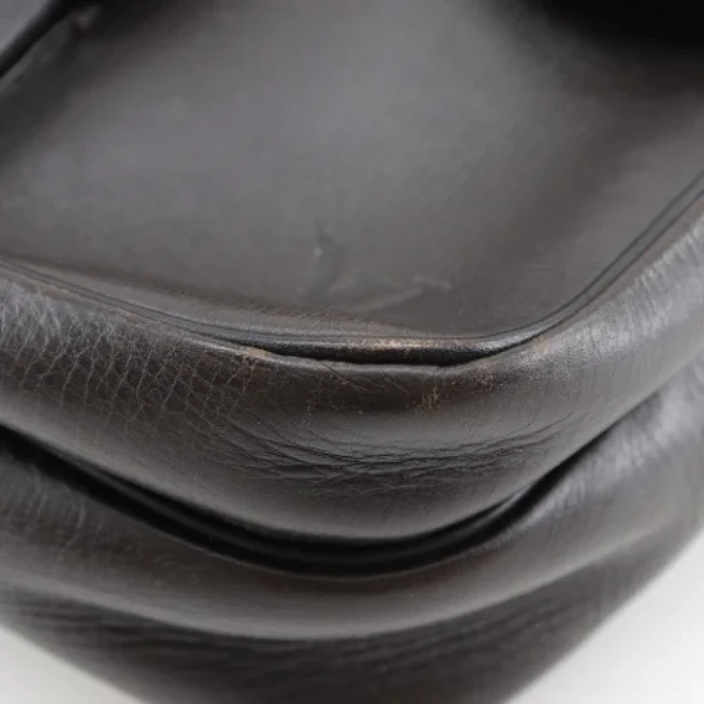 Louis Vuitton Vintage Pre-owned Leather crossbody-bags Brown Heren
