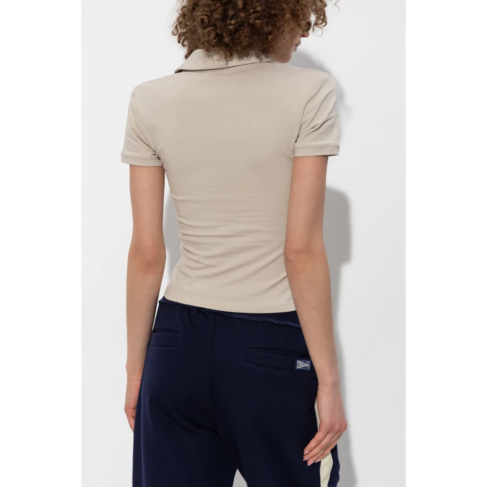 Misbhv T-shirt met logo Beige Dames