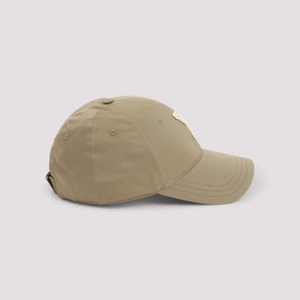 Saint Laurent Kaki Ivory Baseballpet Beige Heren