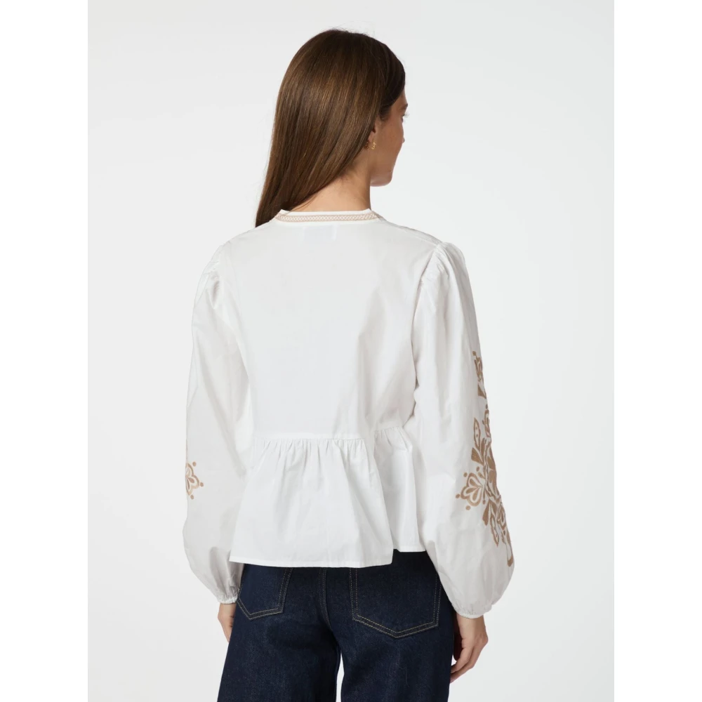 NEO NOIR Geborduurde Off White Blouse White Dames