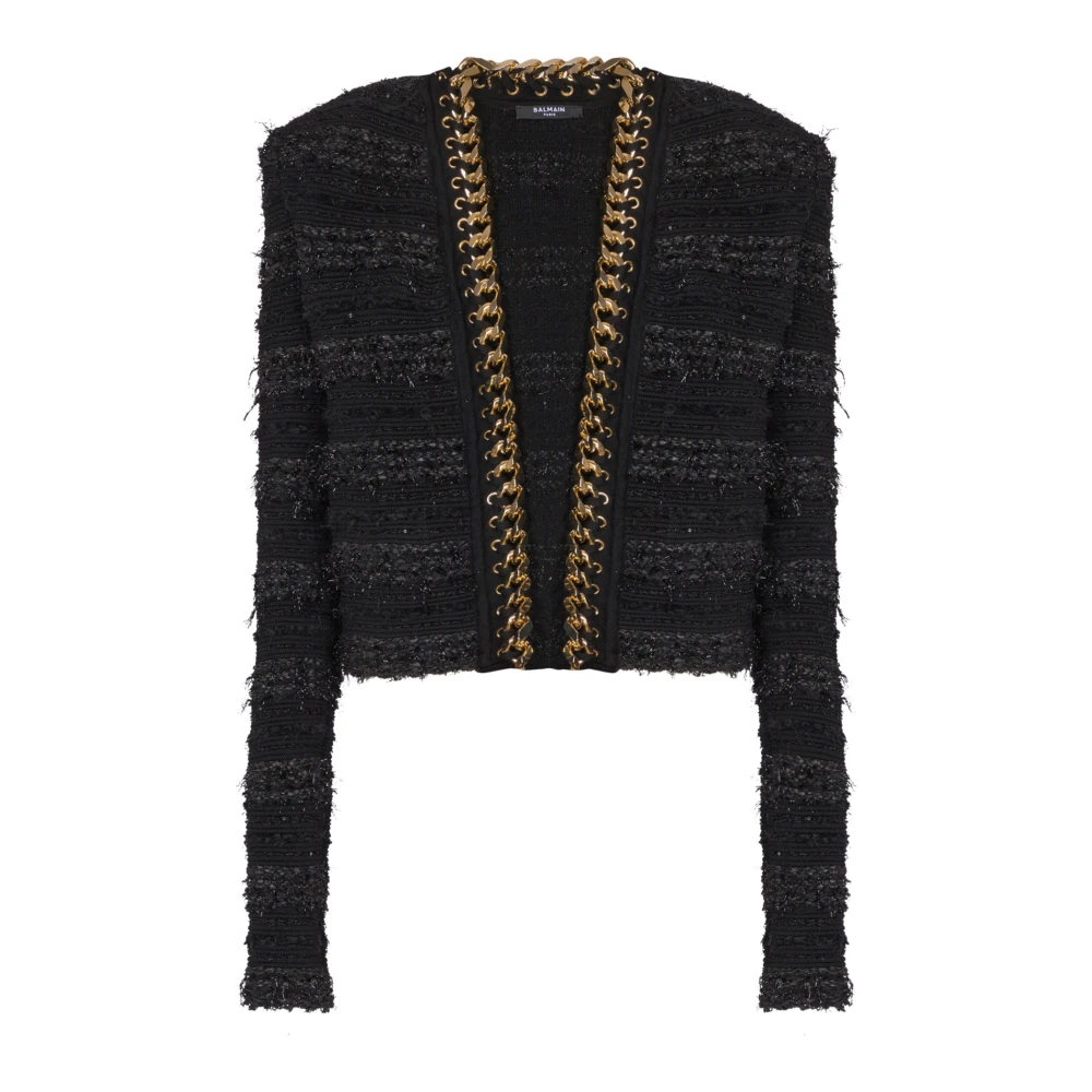 Jackets > Tweed Jackets - - Balmain - Modalova