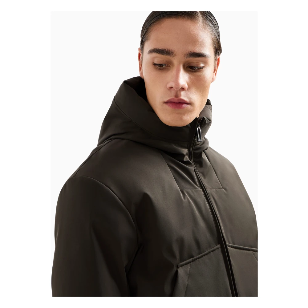 Emporio Armani Stijlvolle Winterjassen voor jou Brown Heren
