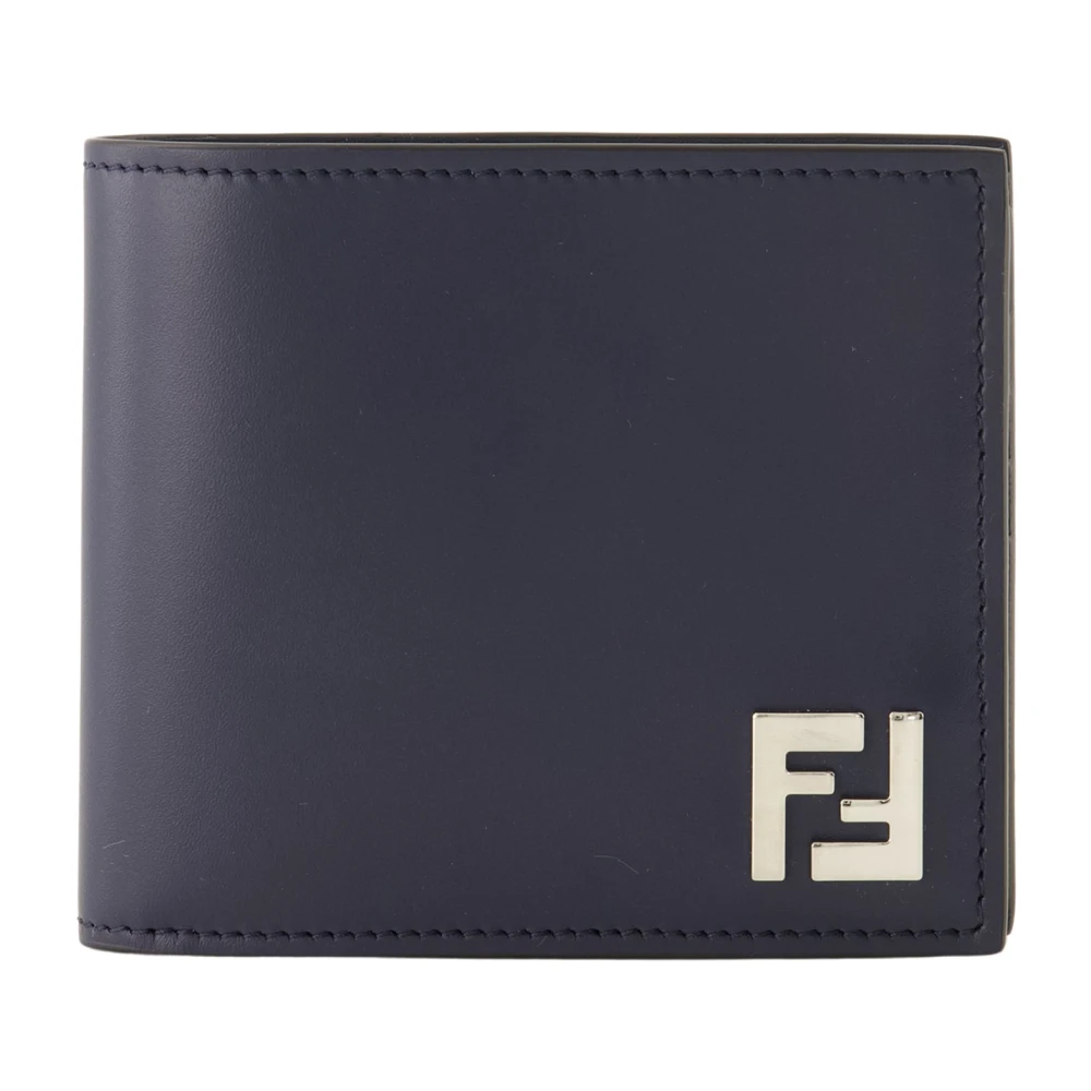 Fendi Men's Blue Ff Squared Wallet