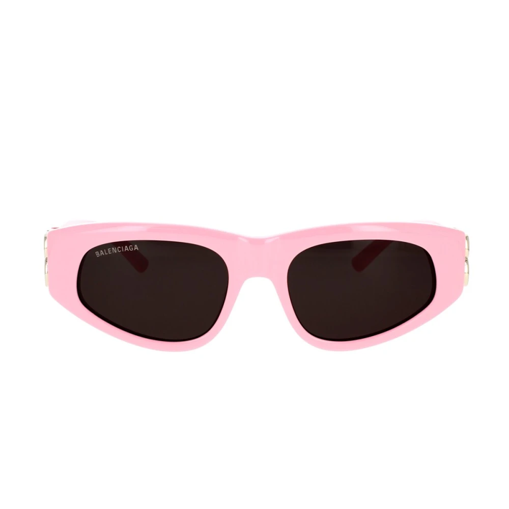 Balenciaga Vintage-inspirerade ovala solglasögon Pink, Dam