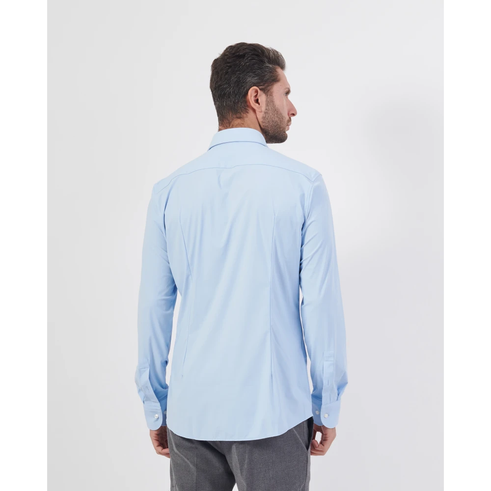 Hugo Boss Blauw Slim Fit Katoenen Overhemd Blue Heren