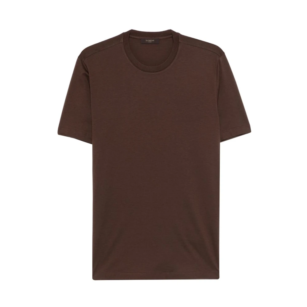 Zanone Homme Marron - T-Shirt Girocollo - Tops - Brun - Taille: 3XL