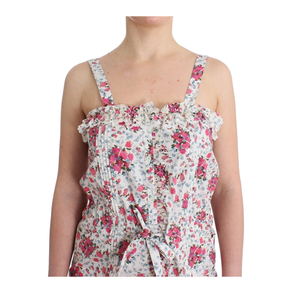 Ermanno Scervino Bloemen Zomerjurk Multicolor Dames