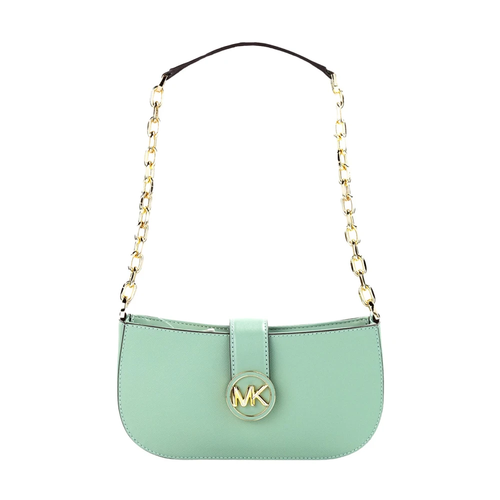 Michael Kors Groene Leren Crossbody Schoudertas Green Dames