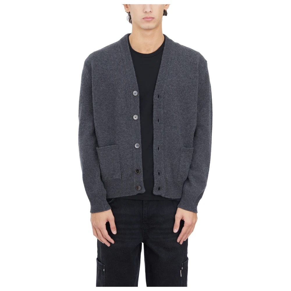 Seven Gauge Lana Cardigan in Stijlvol Ontwerp Gray Heren