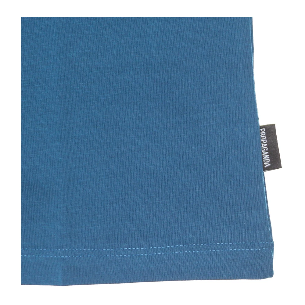 Propaganda Logo Tee Petrol Korte Mouw T-shirt Blue Heren