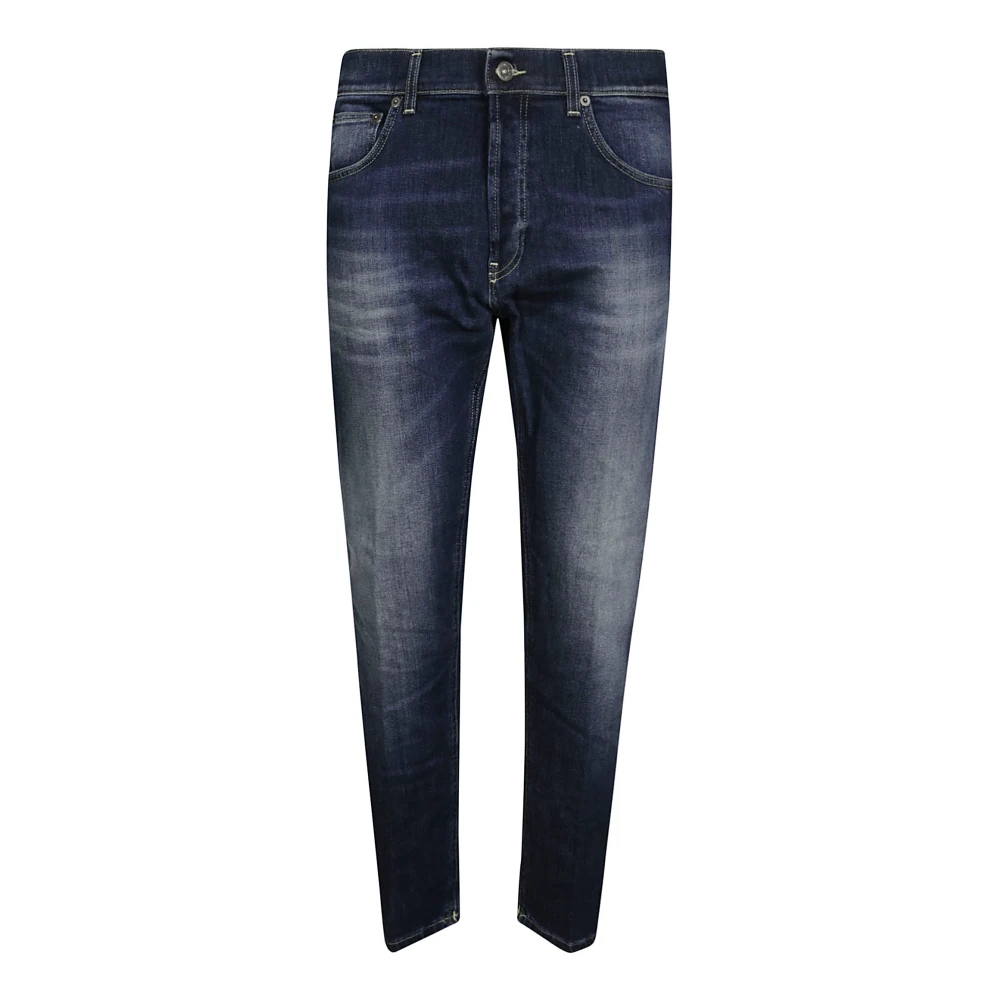 Dondup Gewassen Blauwe Jeans Blue Heren