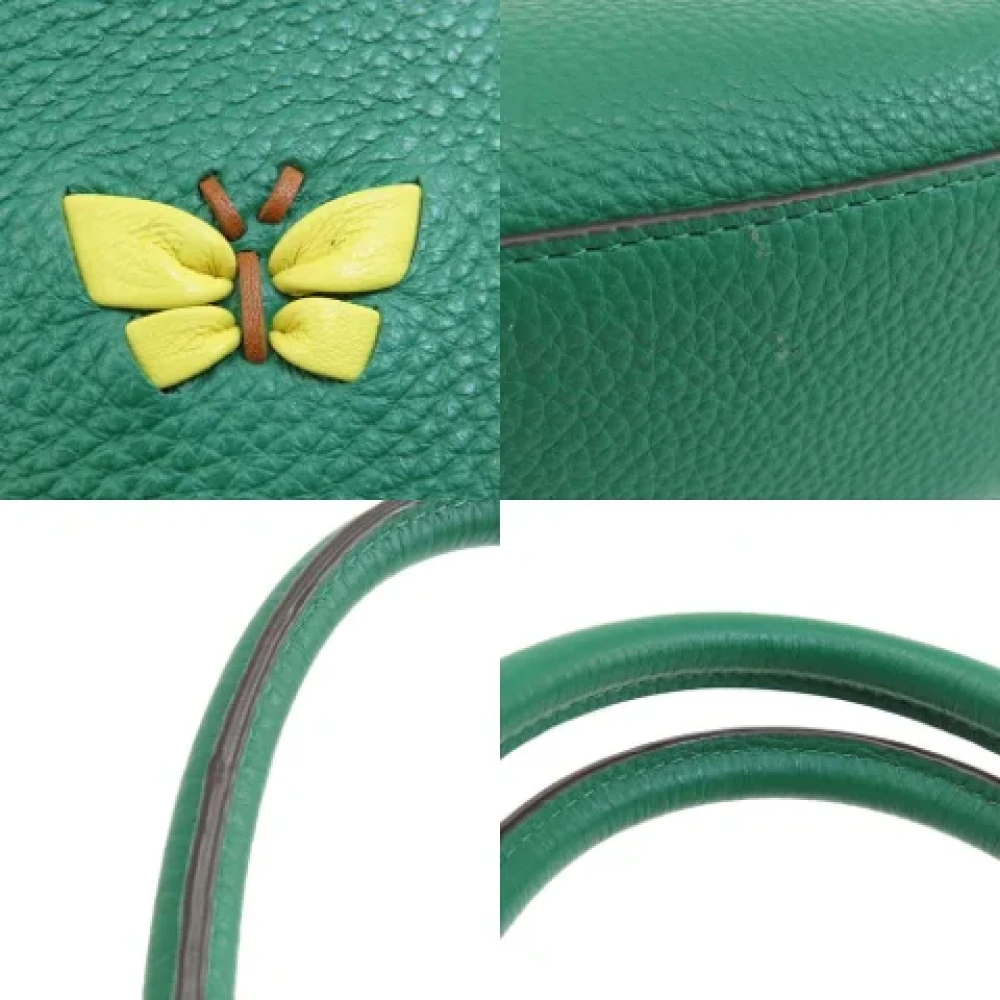 Coach Pre-owned Leather handbags Green Dames