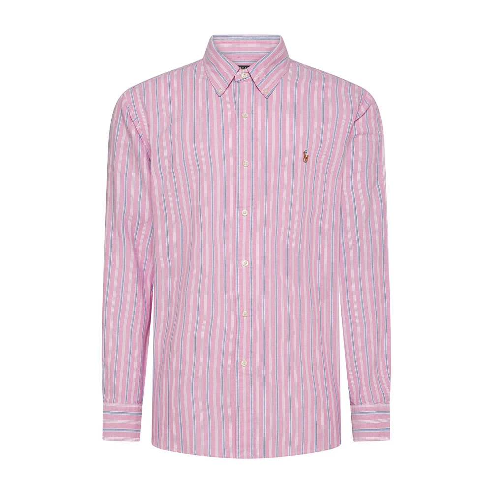 Polo Ralph Lauren Roze Lange Mouw Sportshirt Multicolor Heren