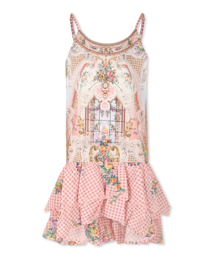 robe-en-coton-rose-a-fleurs-et-volants