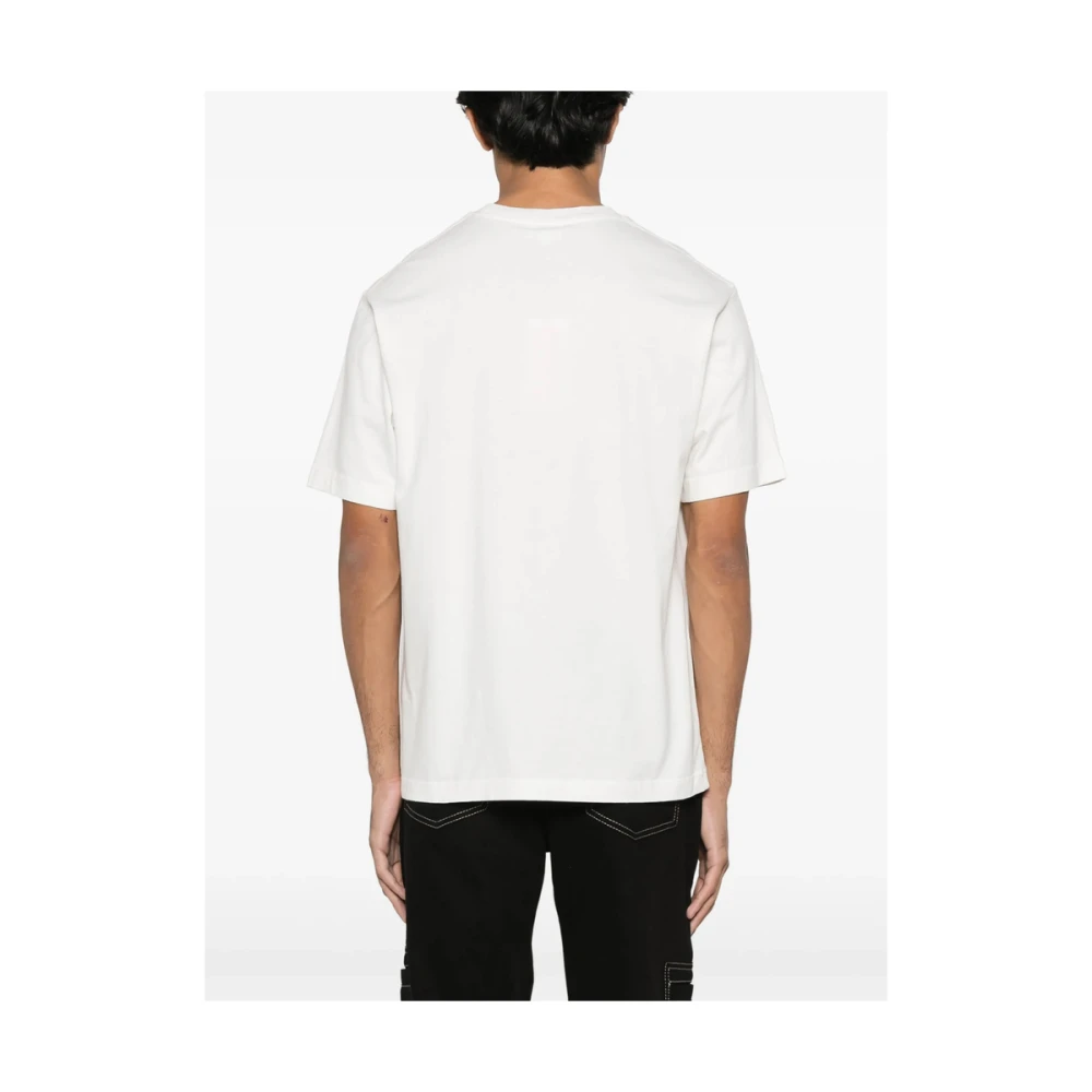 Kenzo Grafische Print Crew Neck T-shirt White Heren