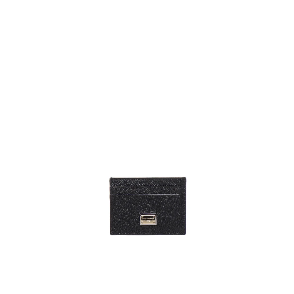 Dolce & Gabbana Donna Nero - Portacarte In Pelle Di Vitello - Accessories - One Size