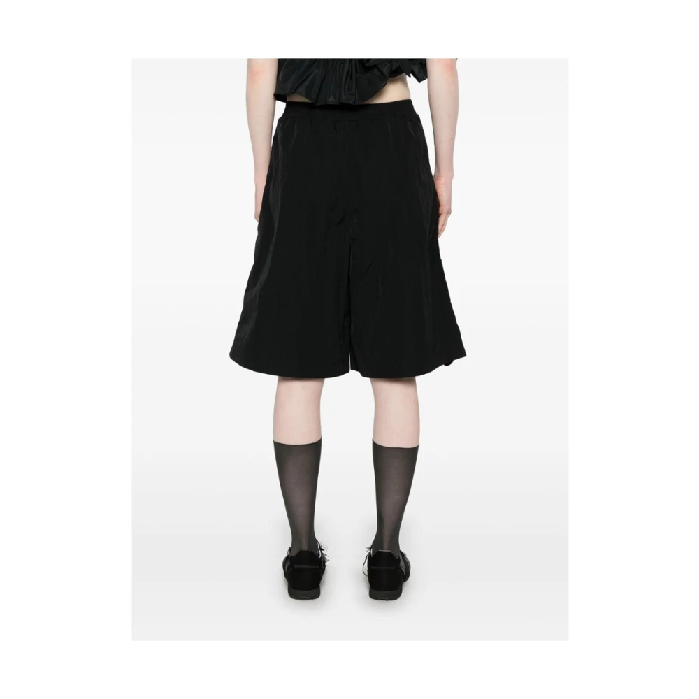 Cecilie Bahnsen Zwarte Elastische Taille Zijgleufzakken Black Dames