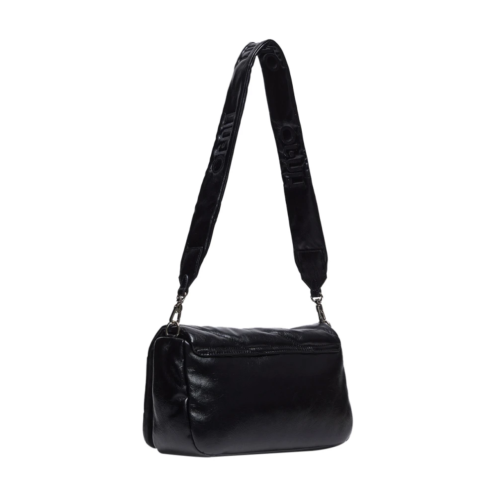 Liu Jo Zwarte schoudertas met gouden details Black Dames