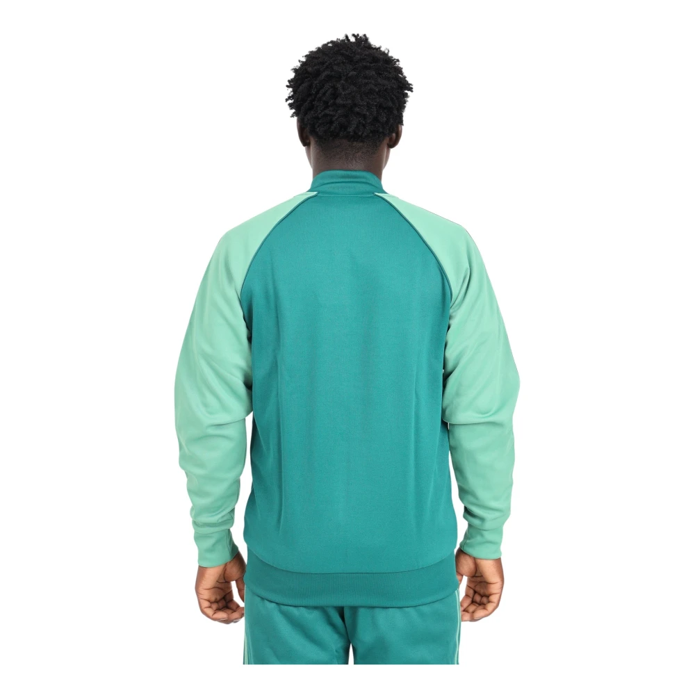 adidas Originals Groene Rits Sweater Klassieke Stijl Green Heren