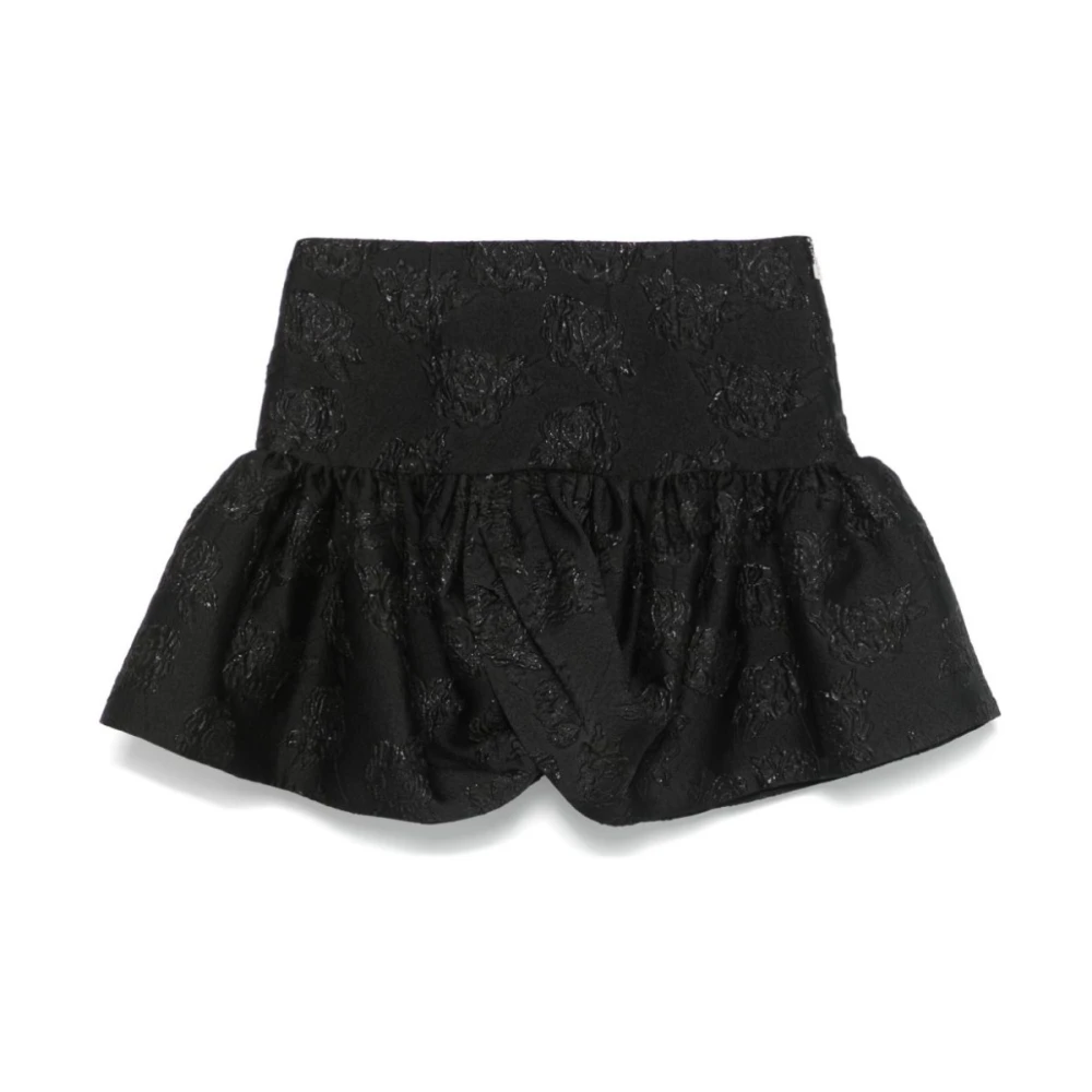 Rotate Birger Christensen Jacquard Mini Rok Black Dames