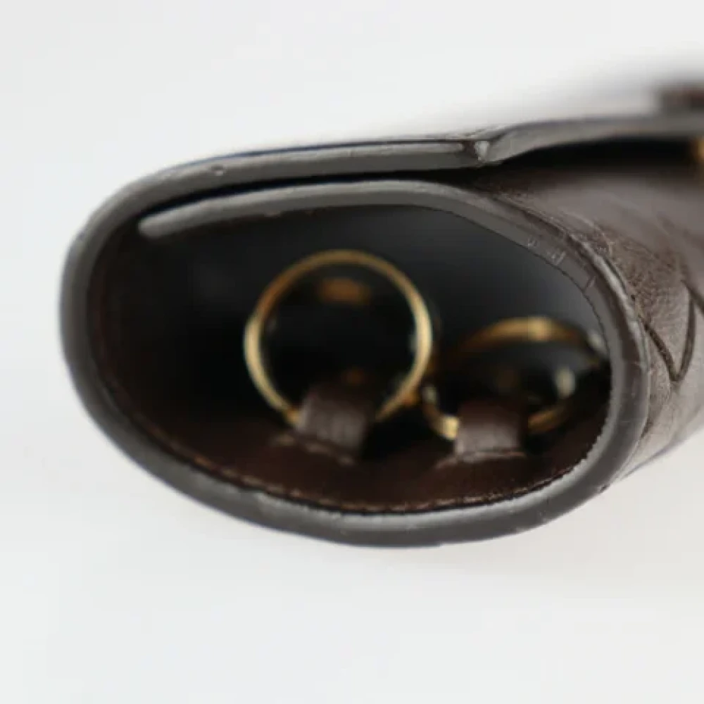 Bottega Veneta Vintage Pre-owned Leather key-holders Brown Dames