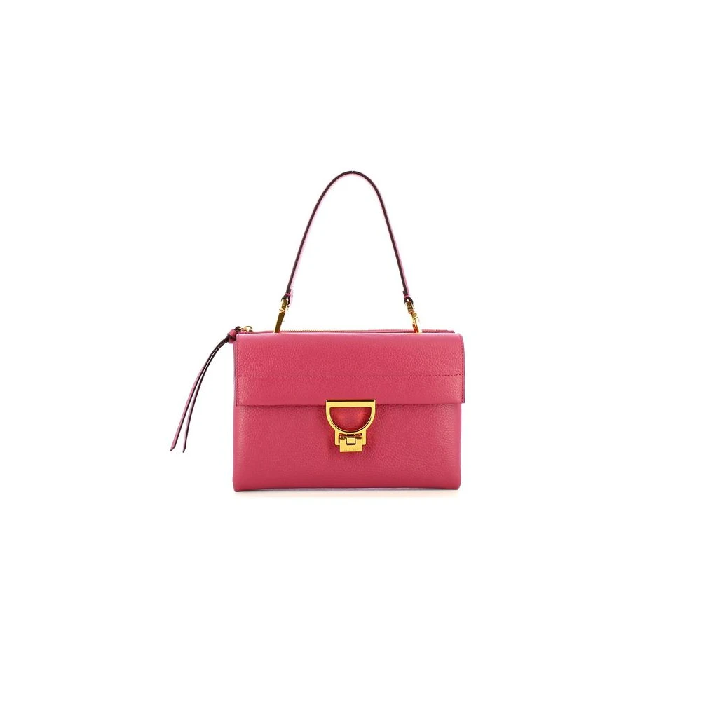 Coccinelle Women's Pink Handbags, One Size, Arlettis Handbag Grained Leather