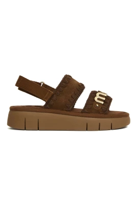 Bounce Suede Flatform Sandals