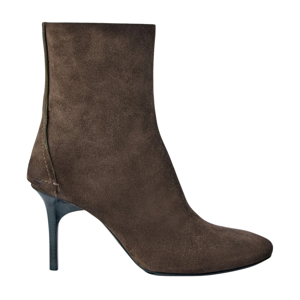 Capasa Milano Women's Brown Pointed-Toe Suede Ankle Boots - Woman Boots Eu - 41 - Image 2