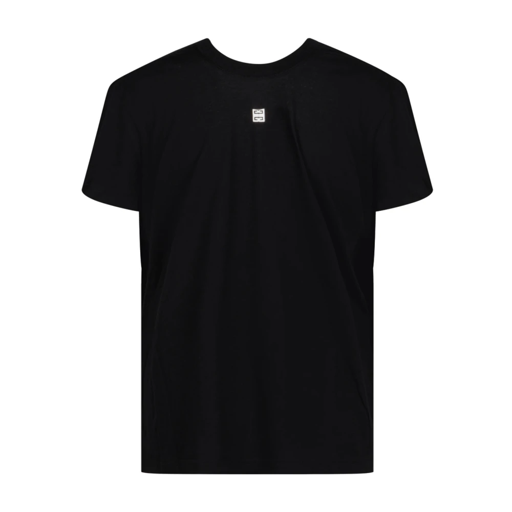 Givenchy Zwarte Gedrapeerde T-shirt Black Dames
