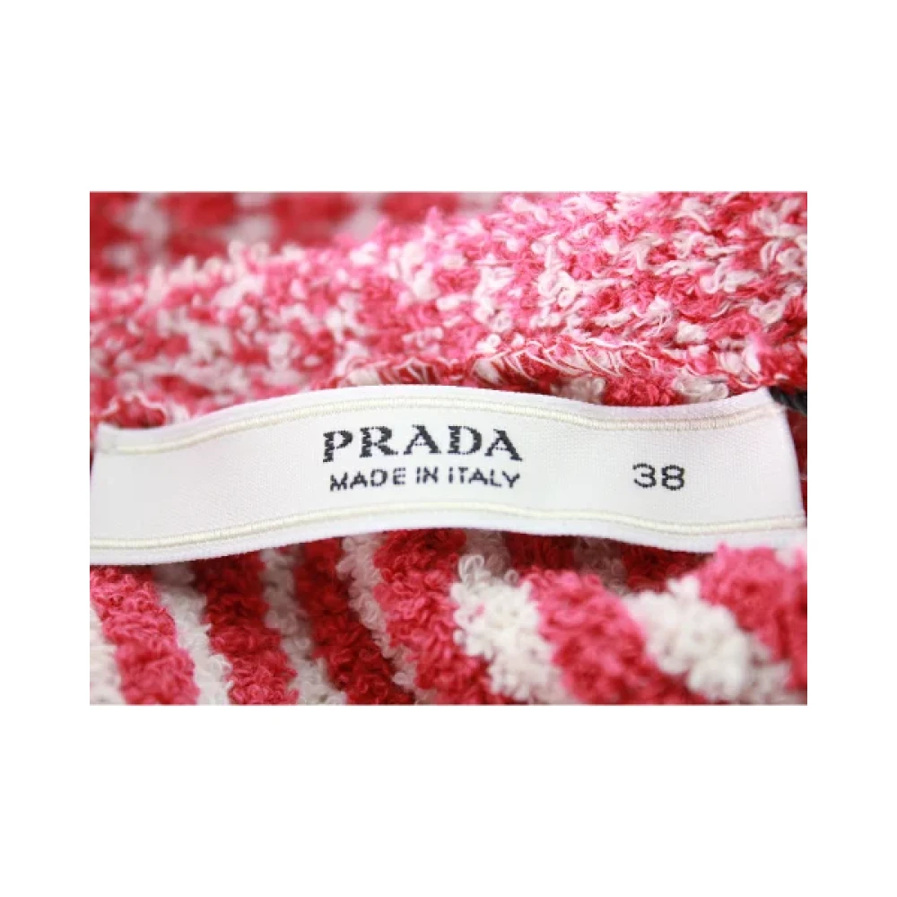 Prada Vintage Pre-owned Cotton outerwear Pink Dames