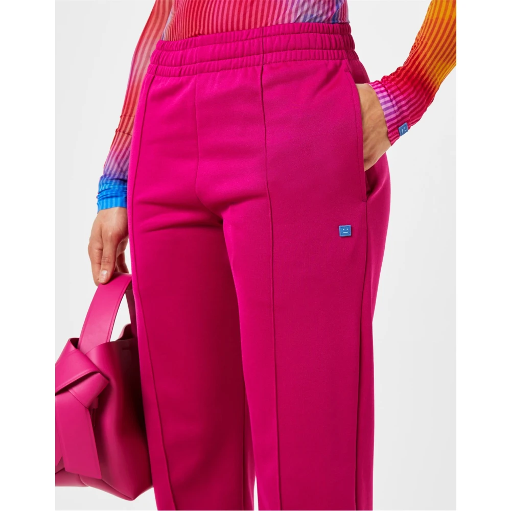 Acne Studios Fuchsia Pink Face Track Pants Pink Dames