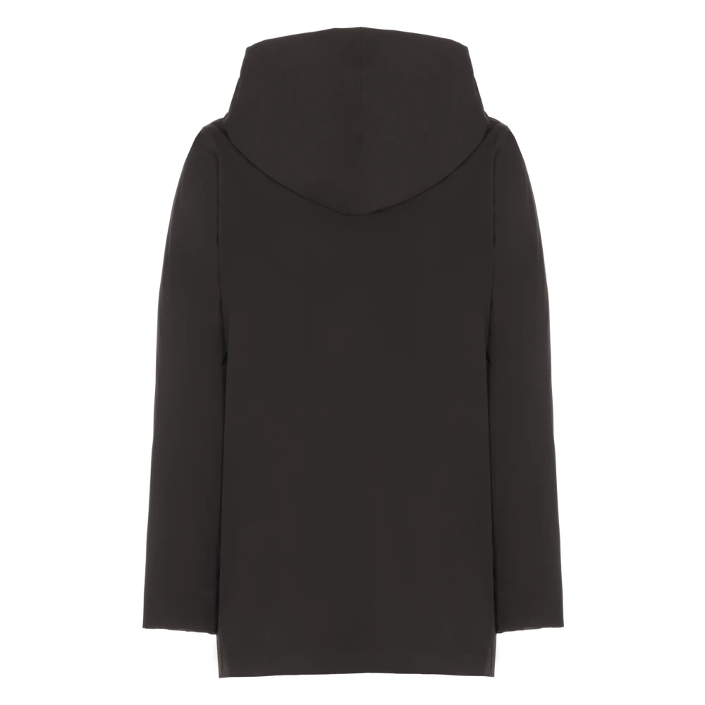RRD Zwarte Parka met Capuchon en Zakken Black Dames