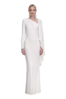 Jersey Drape Maxi Klänning