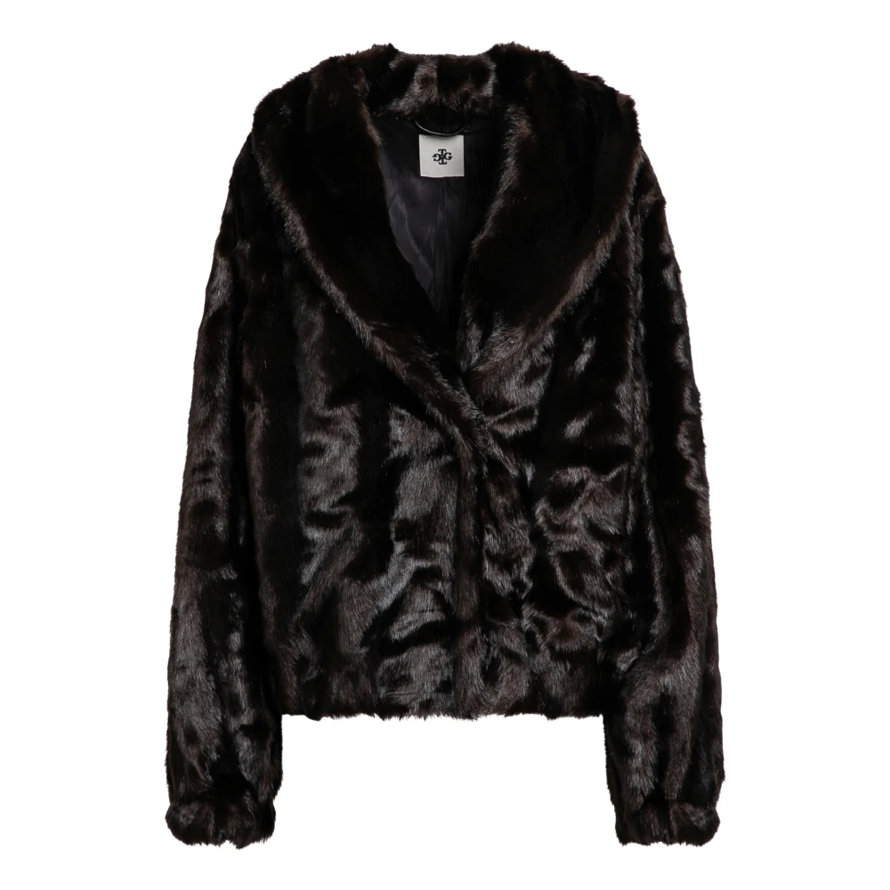 The Garment Korte Bontjas Brown Dames