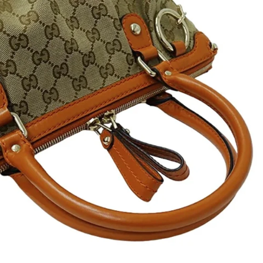 Gucci Vintage Pre-owned Canvas gucci-bags Beige Dames