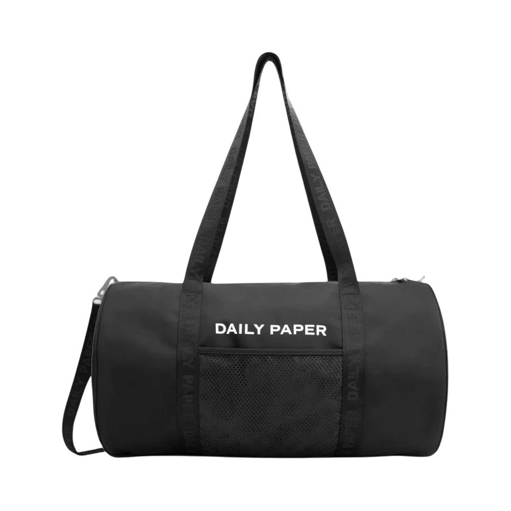 Daily Paper Sportieve Eduffel Tas met Afneembare Band Black Heren
